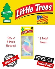 Little Trees 60282 Cotton Candy Hanging Air Freshener for Car & Home 12 Pack!