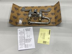 T&S Brass B-0892 Medical Faucet 4″ Centerset Wrist Action Handles Gooseneck