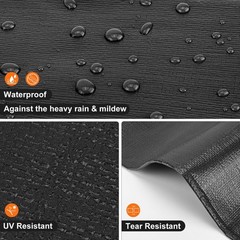 Tarp 8x12FT, 12 Mil, Heavy Duty Waterproof Tarps with Grommets Every 23.6″, 4…