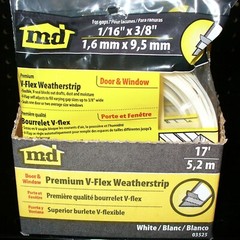 M-D Building Products 3525 M-D 0 V-Flex Weather-Strip with Adhesive Back, 17 …