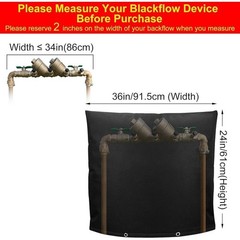 Insulated Backflow Preventer Cover Waterproof Winter Freeze Protection Jacket US