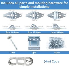 HOME MASTER HARDWARE Garage Door Hinge & Roller Tune Up Kit for 16×7 or 18×7