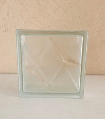Glass Block – Seves Basic 8x8x3 Stella (7 1/2″ x 7 1/2″ x 3 1/8″))