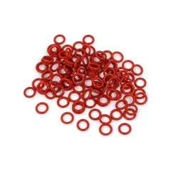 100Pcs 6mm x 1mm Rubber O-rings NBR Heat Resistant Sealing Ring Grommets Red