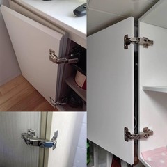 180 Degree Frameless Cabinet Doors Hinges, Concealed Hydraulic Adjustable Mou…