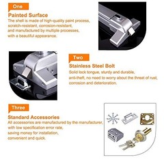 Stainless Steel Panic Exit Bar with Exterior Lever Lock – Emergency Door Push Ha