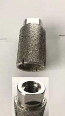 1 and 1-3/8 Inch Diamond Zero Tolerance grinding Drum core bit TWO IN ONE marble