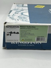 Kingston Brass KS8120DKL Concord 2-Handle Wall Mount Bathroom Faucet Matte Black
