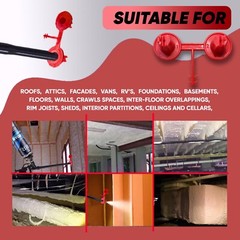 Red Nozzle 12 Set (1-2) for Spray Foam Gun, Vertical&Horizontal Precision Wedge