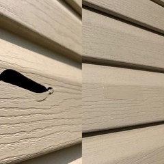 Vinyl Siding Repair Kit White Durable Self-Adhesive Vinyl Siding Patch Cut to…