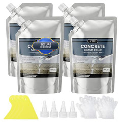 Ykf Concrete Crack Filler 4-Pack 4.4 Lbs – Cement Sealant For –