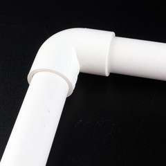 90 Degree Elbow PVC Pipe Coupling Connector White Inner Diameter 20mm – 160mm