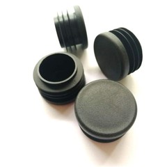 CaSuTong 4 Pack 1 1/4 Inch Round Plastic Plug, Pipe Tubing 1 inch, Black
