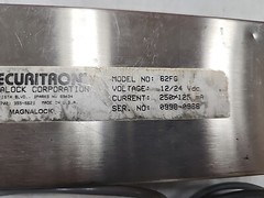 SECURITRON MAGNALOCK magnetic lock M62-CF-12/24 VDC