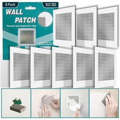 8Pcs 4 Inch Drywall Repair Patch Aluminum Fiberglass Self Adhesive Wall Hole