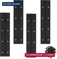 4PACK 8 Inch Heavy Duty Piano Hinge, Black Stainless Steel Continuous & Piano Hi