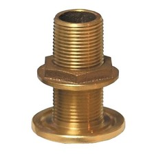 Groco Thru-Hull Fitting with Nut, 1-1/2″ NPS, Bronze 1.5 inches, Multicolor