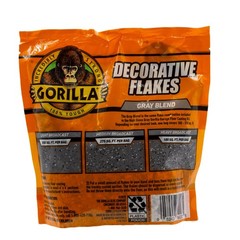 Gorilla Garage Floor Coating Decorative Flakes – Gray, Black & Flakes, Gray
