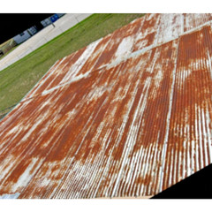 (30 sq.ft.) 5 pcs 3′ x 2′ RECLAIMED CORRUGATED BARN ROOFING TIN #1 Semi
