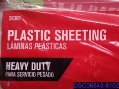 Qty = 5: Ace Plastic Sheeting Heavy Duty 10′ x 25′ Each 1410670 Clear