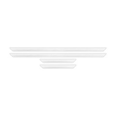 Outwater 48″ X 18″ White Pre-Mitered Wall Box Panel Frame Kit with Adhesive,