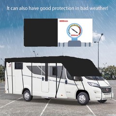 Black RV Cover, 1000Pa Oxford Cloth Material 256*118in