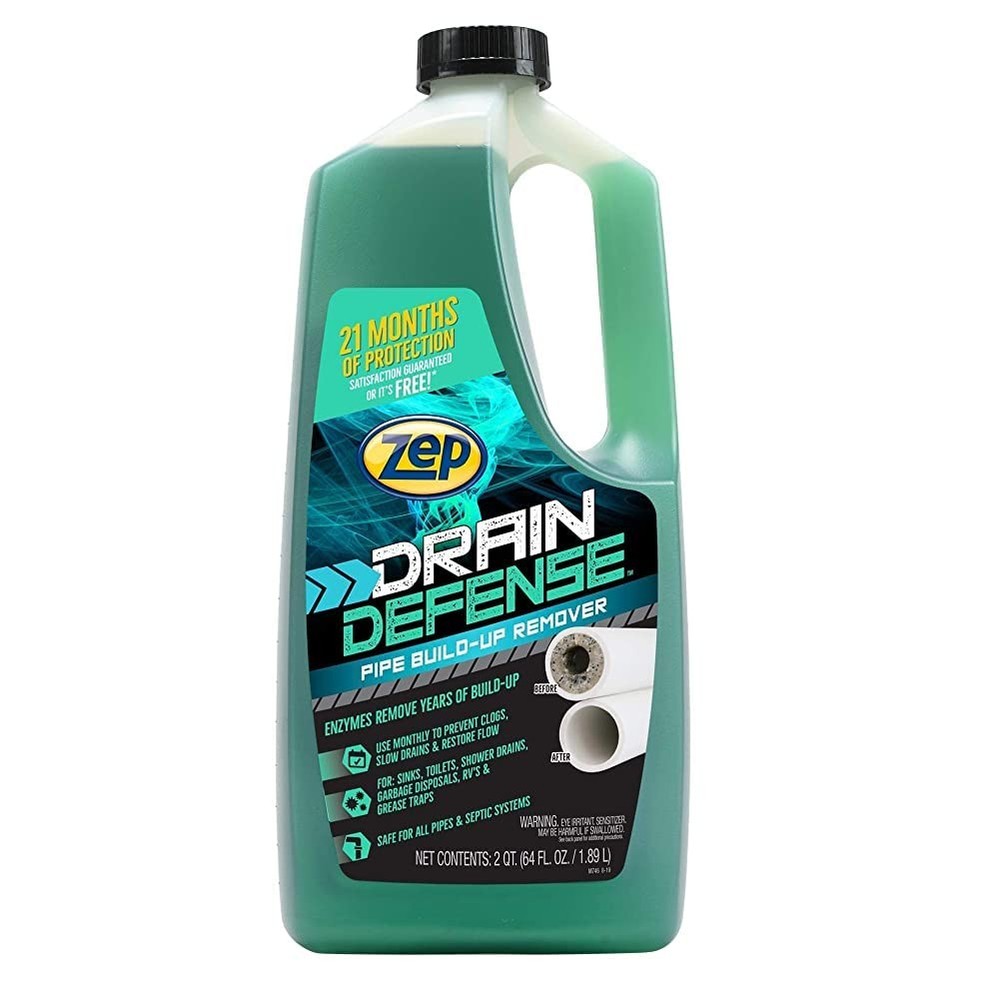 Zep Drain Defense Pipe Build-Up Remover – 64 Ounces – ZLDC648 – 64 oz.