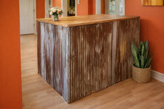 (30 sq.ft.) 5 pcs 3′ x 2′ RECLAIMED CORRUGATED BARN ROOFING TIN