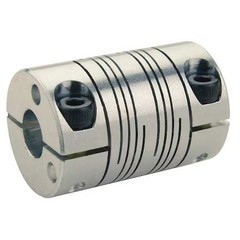 Ruland Fcr20-8-5-A Coupling, 6 Beam Clamp, Bore 1/2 X 5/16 In