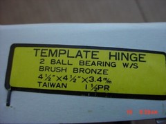 Box of 3 Brush Bronze 2 Ball Bearing W/S hinge 4 1/2 x 4 1/2 x 3.4 m/m