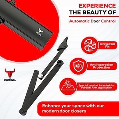 Commercial/Residential Grade Door Closer | Aluminum Heavy Duty 3 Spring Hydra…