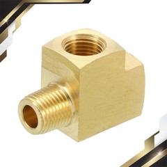 Brass Tee Pipe Fitting 1/8 Inch NPT 3 Way T-Connector Fitting Coupler Adapter
