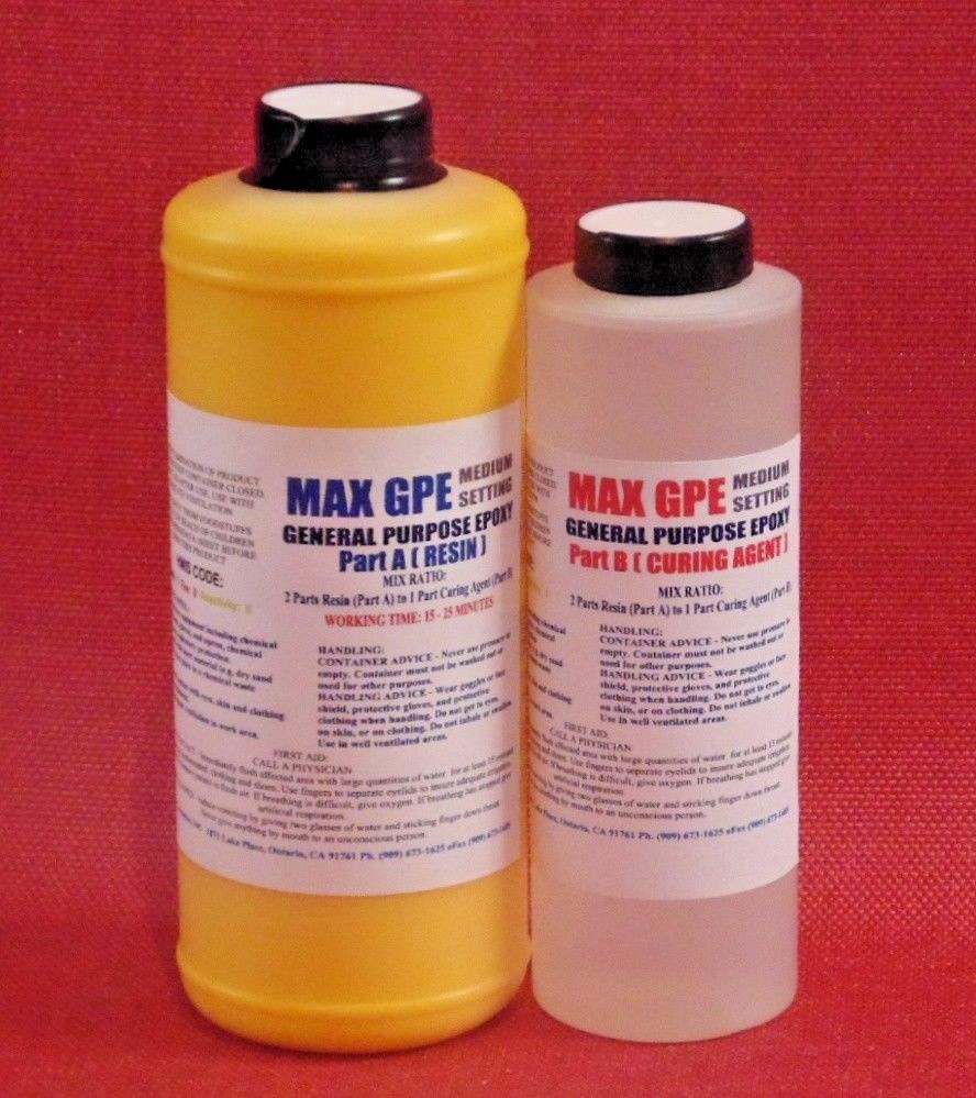 EPOXY RESIN YELLOW GEL COAT 4 FIBERGLASS WOOD PLASTIC 4 COATING CASTING SEALING