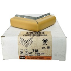 Wiremold 718 External Elbow Buff / Tan Lot of 15 NOS Made in USA
