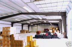 75x150x16 Steel Factory Prefab Commercial Storage Building Metal Frame Warehouse