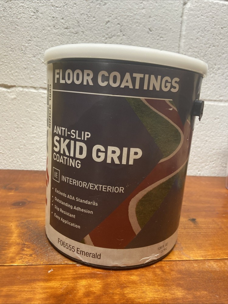 Fixall Skid Grip Anti Slip Floor Coating Interior Exterior Emerald Green 1Gallon