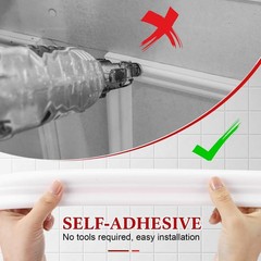 Innconee 19.7Ft Peel And Stick Molding Chair Rail Panel Flexible Wall Molding