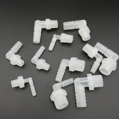90 Degree Elbow External Thread Tube Hose Pipe Plastic Tube Connector 6.4~19.5mm