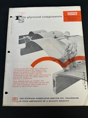 Vintage Plywood Fabricator Service (PFS) Fir Plywood Components/Panels Brochure