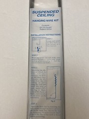 24 PACK Suspended Ceiling Panel Hanging Wires 18 GAUGE SUPPORT HANGER WIRES 48″