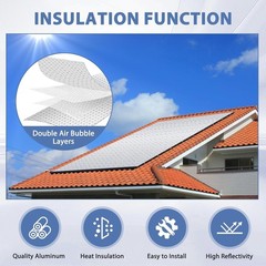 16 PCS Reflective Insulation Sheets – Waterproof & Easy Installation Kit
