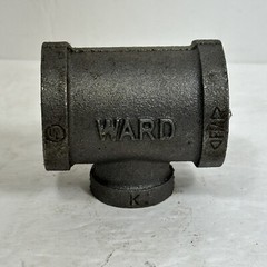 Ward Pipe Reducing Tee SCH 40 Galvanized Malleable Iron 1″ x 1″ x 1/2″