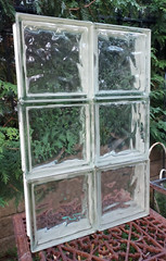 RECLAIMED WECK? SHOWER/WINDOW/BATHROOM BLOCK CLEAR WAVE MADE IN GERMANY 8x8x3.25