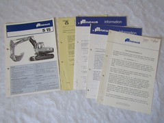 Brochure Fiat Allis Fiatallis S15 Excavator and Technical Information 70/80s Yes