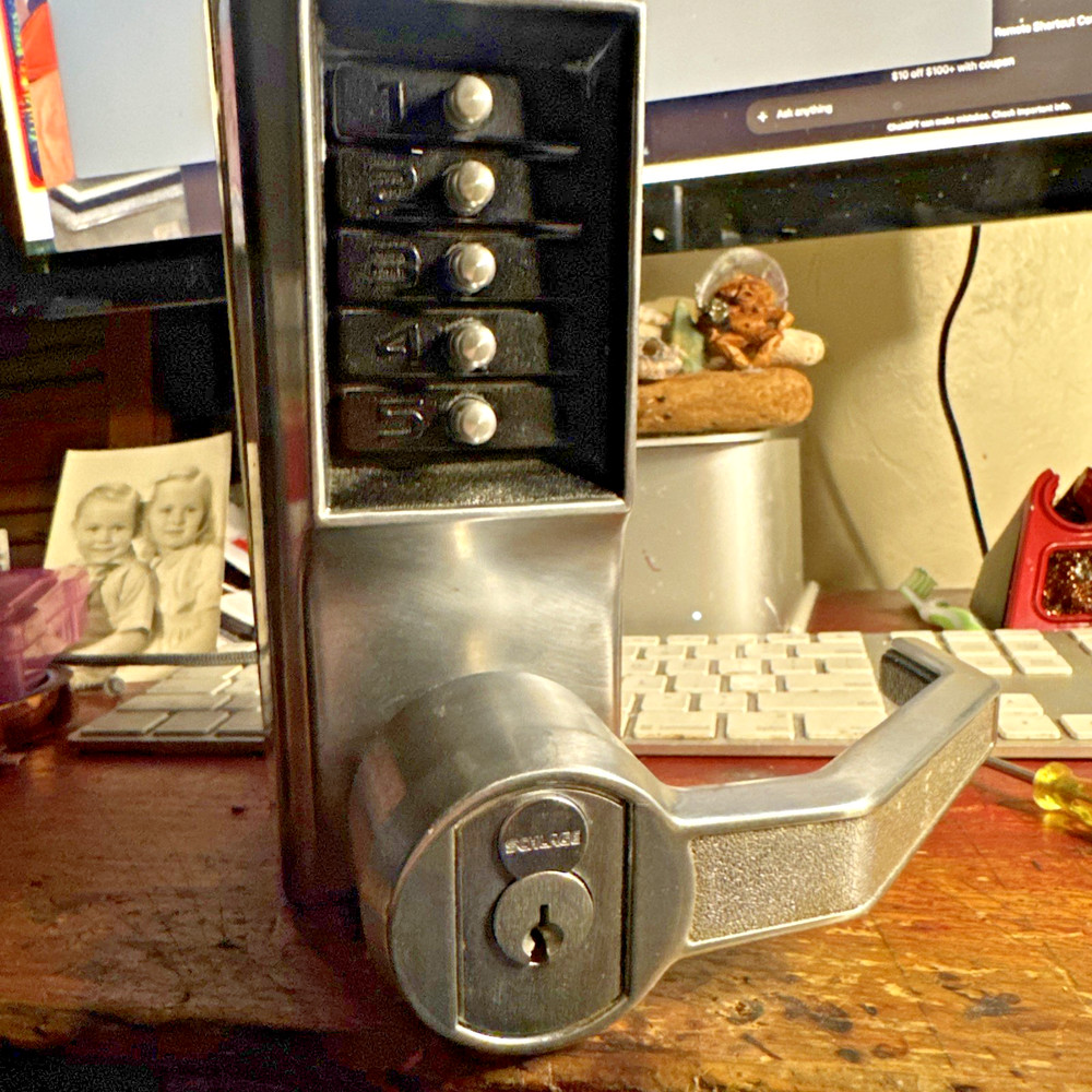 Simplex Lock Pushbutton Lock (I dk the code) I have two of these Schlage Lock