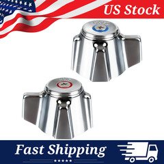 A Pair of Hot and Cold Faucet Handles, Commercial Hand Sink Faucet Parts
