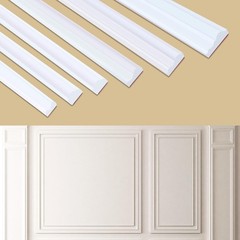Peel Stick Accent Wall Molding 393.7L x 1.6W Self Adhesive Chair Rail Trim