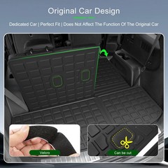 Floor Mats Cargo Mat Backrest Mats 7&8 Seats 2020-2025 P All Weather Rubber