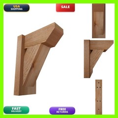 Ekena Millwork 6″W x 12″D x 16″H Outlooker Western Red Cedar OUT06X12X16TRA06RWR