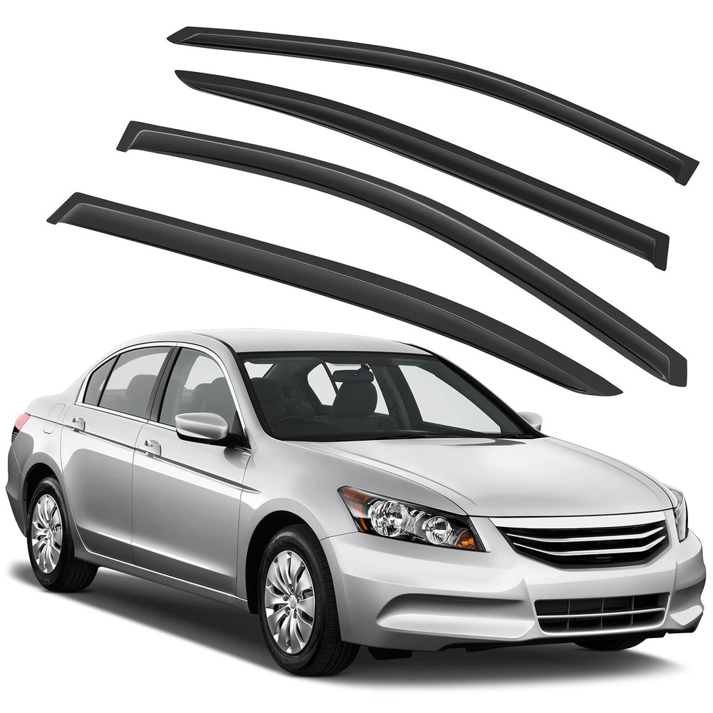 Side Window Deflectors Rain Guards for Honda Accord 2008-2012 Front Rear